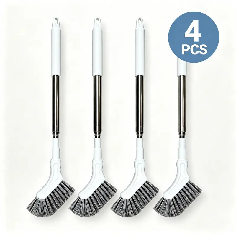 Telescopic Long Handle Crevice Cleaning Brush, Narrow Gap Cleaner for Bathroom, Toilet, Floors, Windows & Hard-To-Reach Spaces